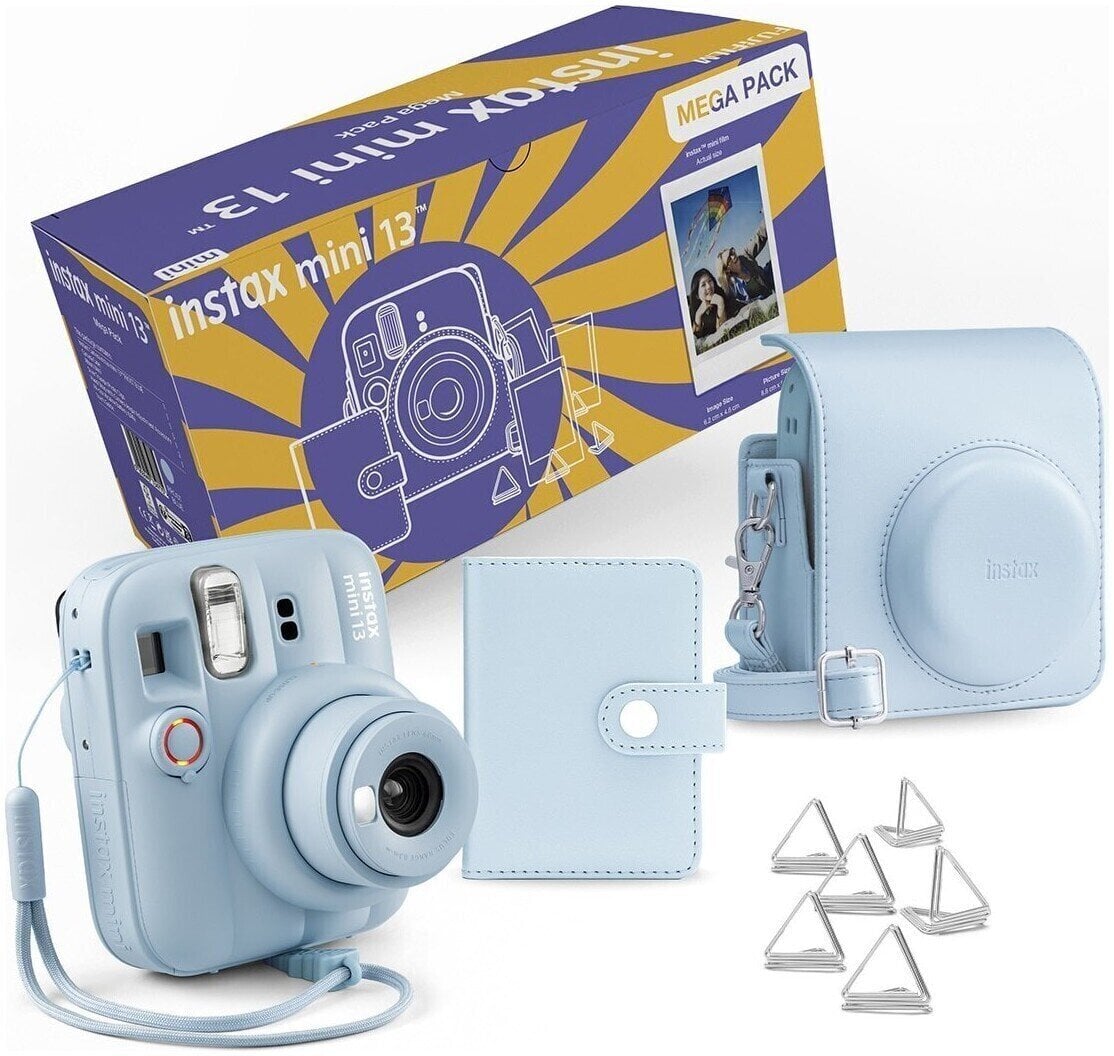 Tūlītēja kamera Fujifilm Instax mini 13 Mega Pack Blue Tūlītēja kamera