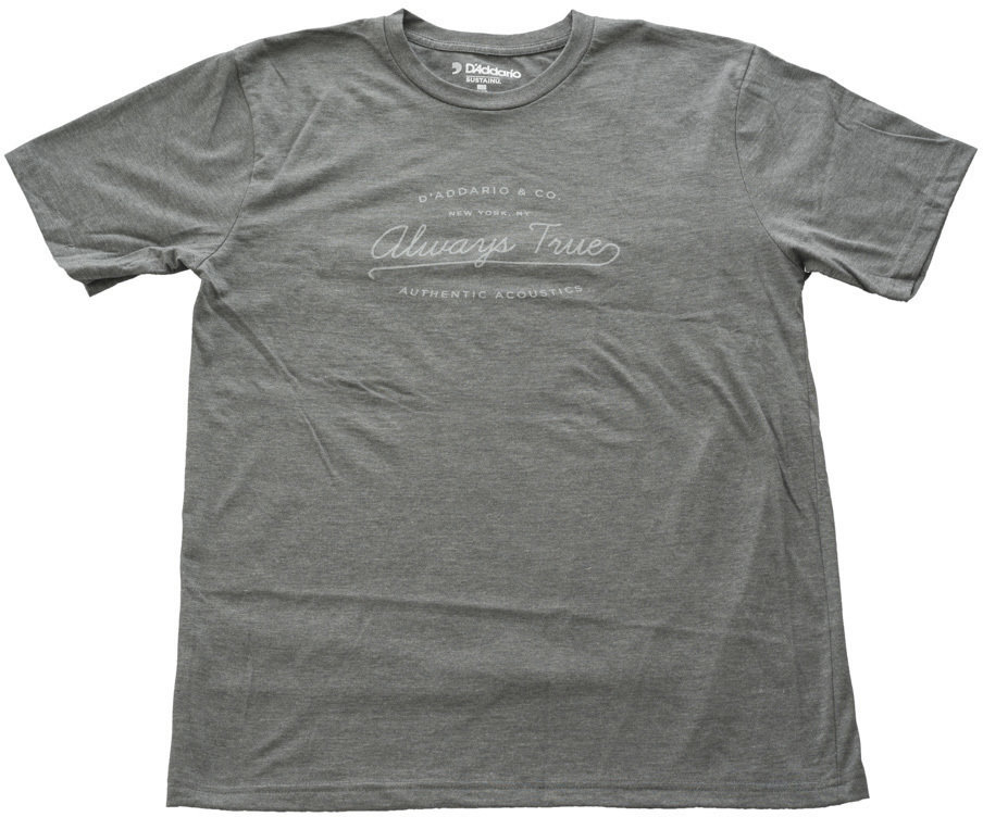 Shirt D'Addario Always True T-Shirt Gray Male L