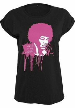 T-shirt Jimi Hendrix Ladies Music Is My Religion Tee Black XS - 1