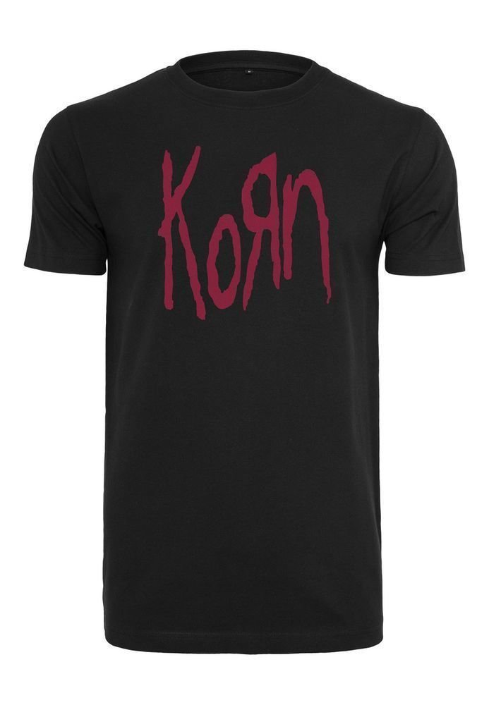 T-Shirt Korn T-Shirt Logo Herren Schwarz XL