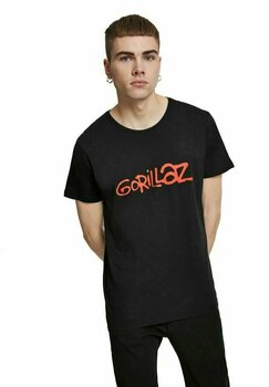 T-shirt Gorillaz T-shirt Logo Noir XL - 1