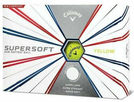 Golf žogice Callaway Supersoft Golf Balls 19 Yellow 12 Pack - 1