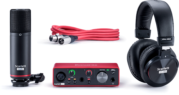 USB audio převodník - zvuková karta Focusrite Scarlett Solo Studio 2nd Generation