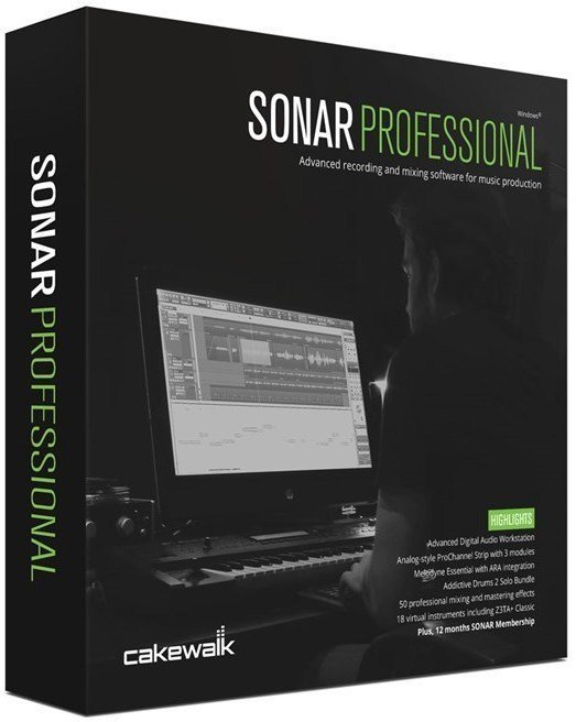 Software de gravação DAW Cakewalk SONAR Professional Retail