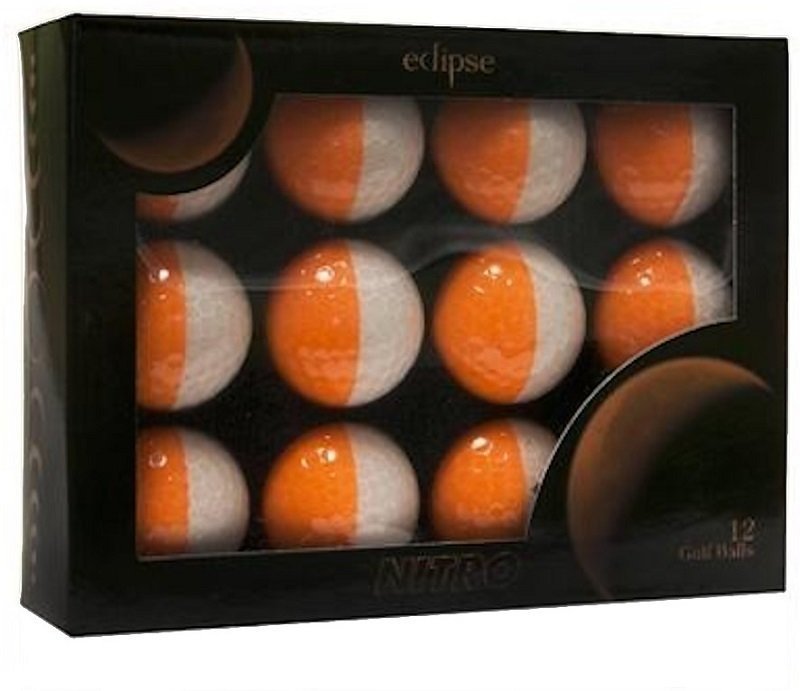 Golfová loptička Nitro Eclipse White/Tangerine