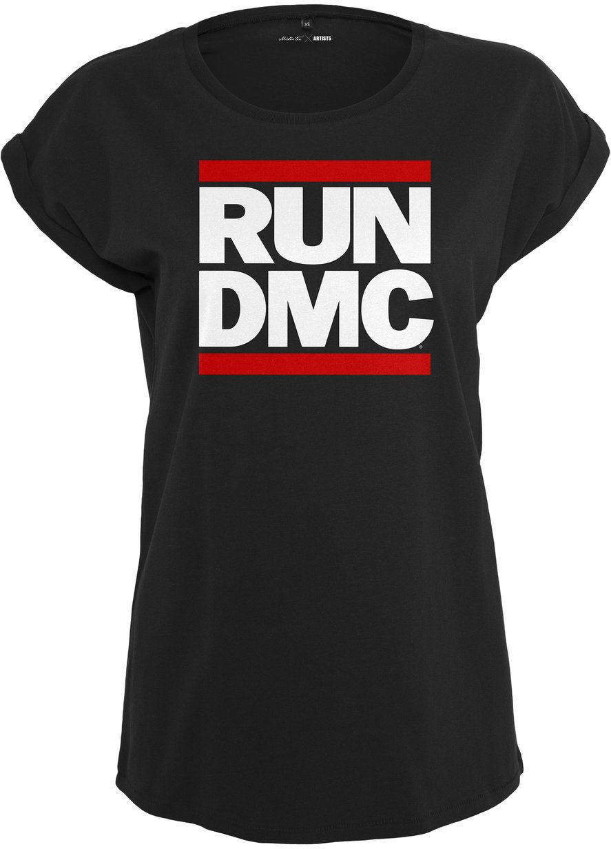 Риза Run DMC Риза Logo Жените Black S