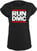 Риза Run DMC Риза Logo Жените Black S