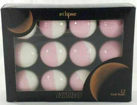 Golfový míček Nitro Eclipse White/Pink - 1