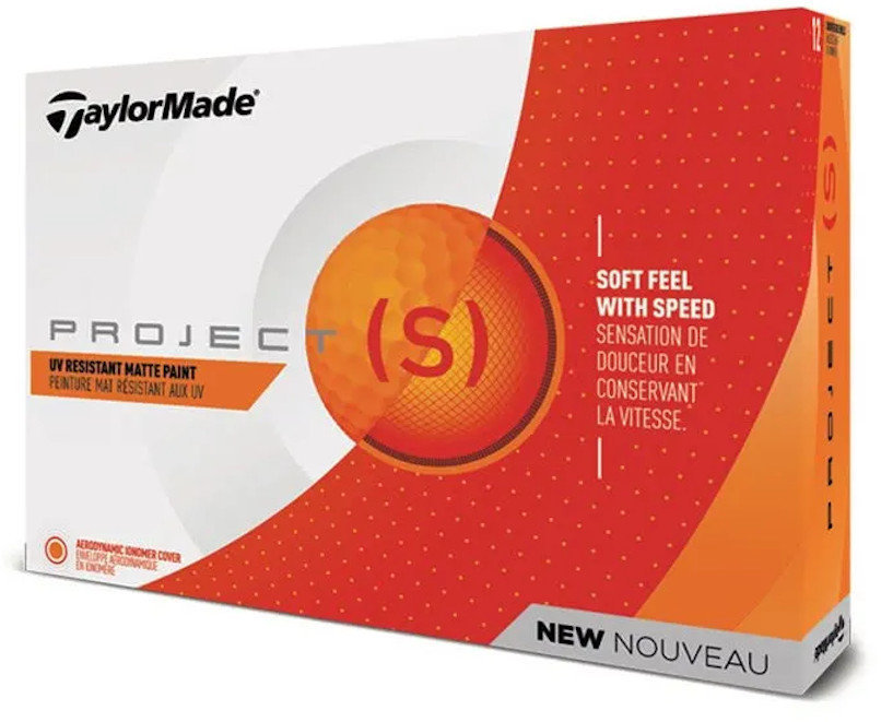 Нова топка за голф TaylorMade Project (s) Matte Orange