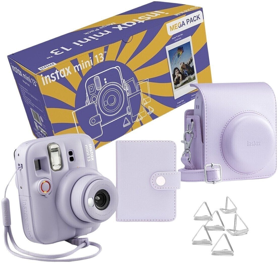 Миттєва камера Fujifilm Instax mini 13 Mega Pack Purple Миттєва камера