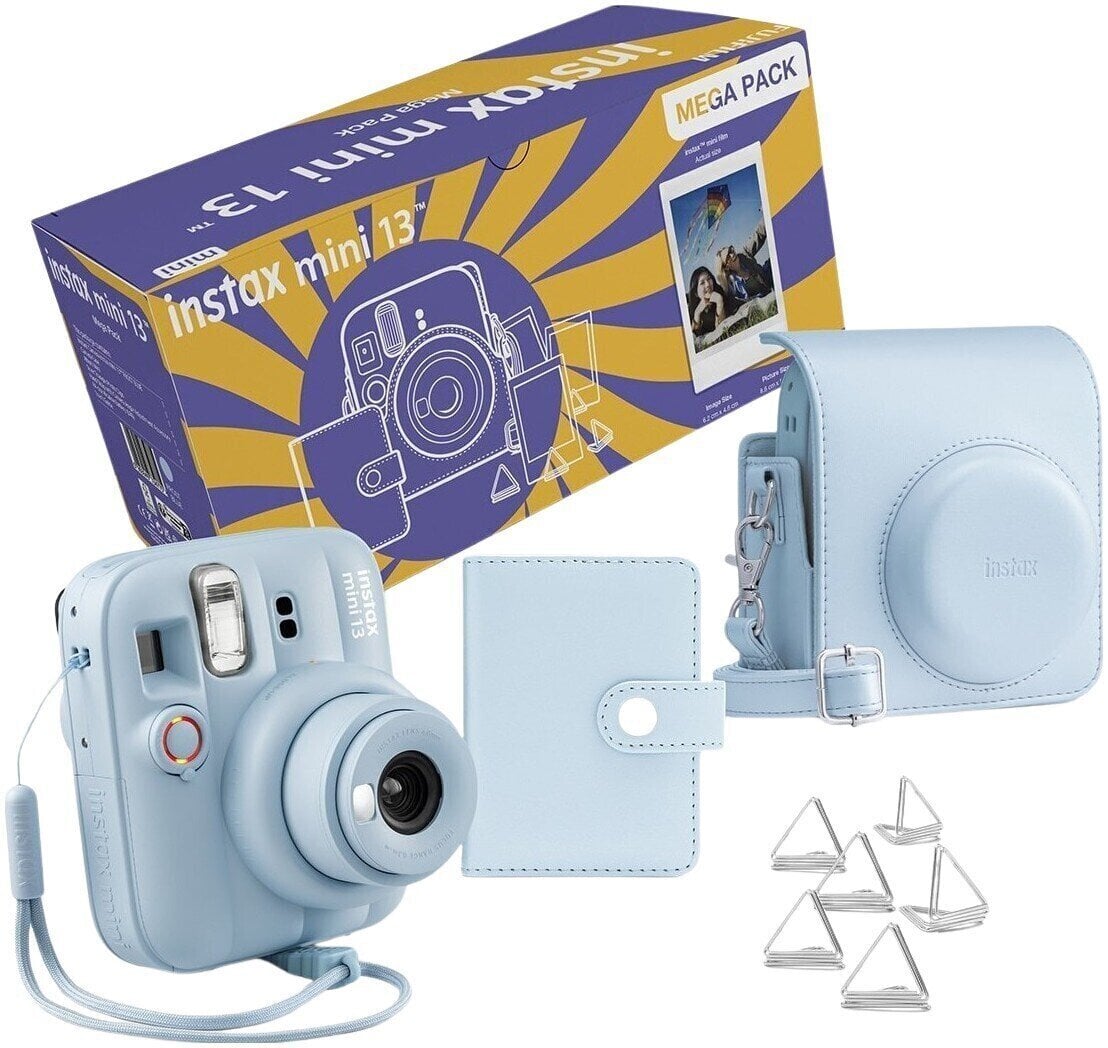 Instant Camera
 Fujifilm Instax mini 13 Mega Pack Blue Instant Camera