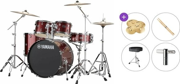 Акустична барабанна установка Yamaha RDP2F5-BGG Rydeen Premium SET Burgundy Glitter Акустична барабанна установка - 1