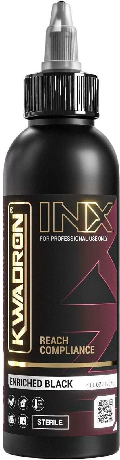 Boje za tetoviranje (odobrene u EU) Kwadron INX Tinta za tetoviranje 120 ml Enriched Black