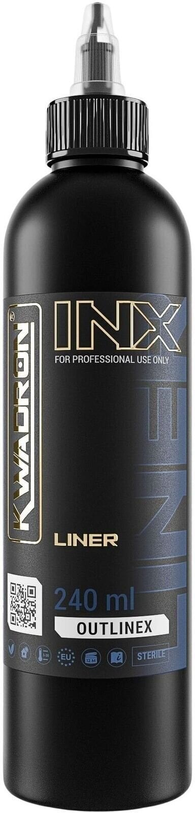 Tetovací barvy (schválené v EU) Kwadron INX Outlinex Tetovací barva 240 ml Black