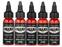 Farby do tatuażu (zatwierdzone w UE) Dynamic Color Platinum Zestaw tuszy do tatuażu 5 x 30 ml Envy