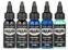 Farby do tatuażu (zatwierdzone w UE) Dynamic Color Platinum Zestaw tuszy do tatuażu 5 x 30 ml Lagoon