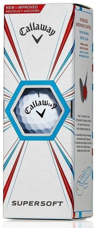 Нова топка за голф Callaway Supersoft 15 3#Ball White