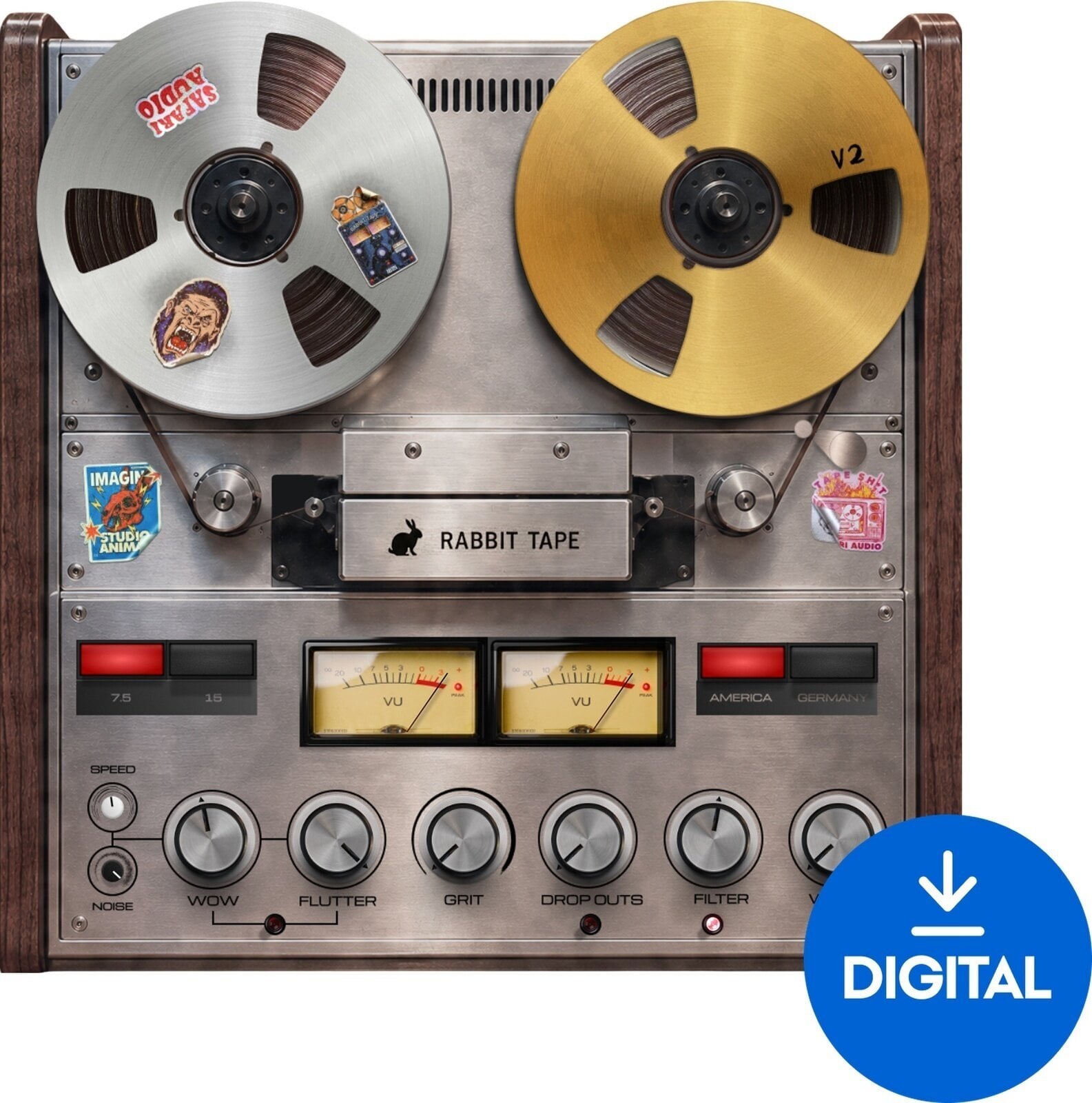 FX-processorer programvaruplugin Safari Audio Rabbit Tape V2 (Digital produkt)