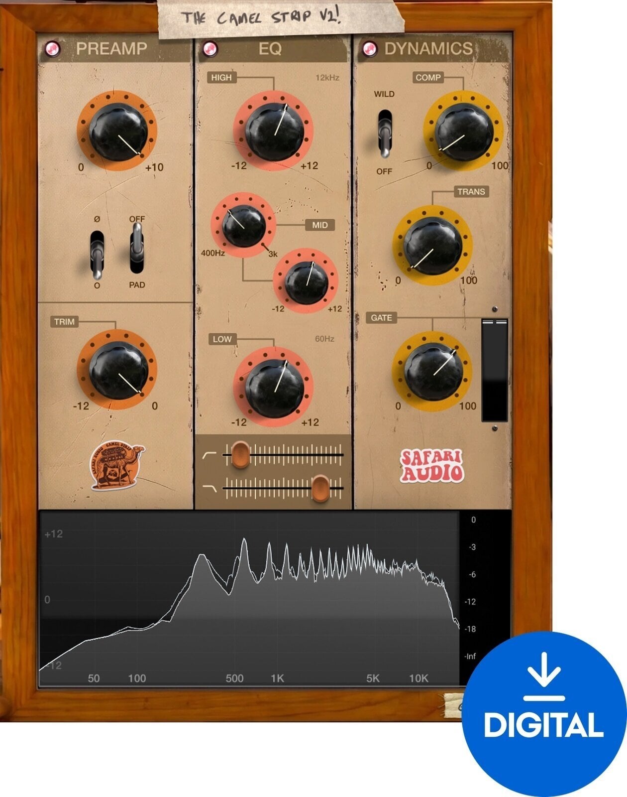 Software Plug-In FX Processor Safari Audio Camel Strip V2 (Digital product)