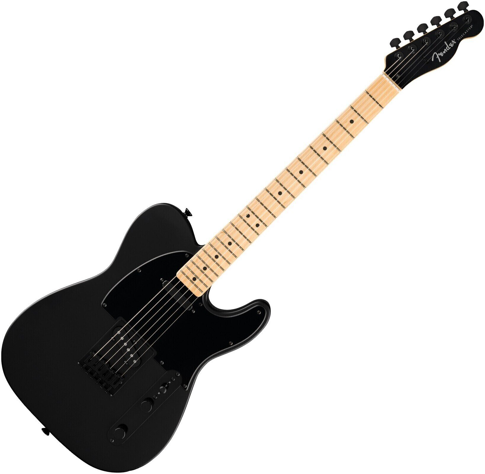 Elektrisk gitarr Fender Standard Series Telecaster MN Satin Black Elektrisk gitarr