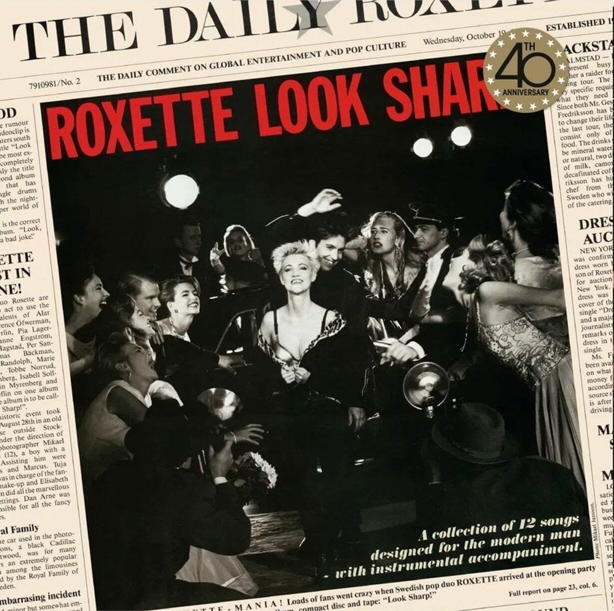 Vinyl Record Roxette - Look Sharp! (Limited Edition) (Gold Coloured) (LP)