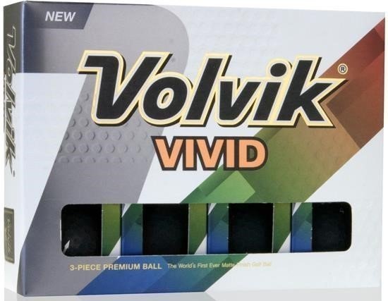 Нова топка за голф Volvik Vivid Black