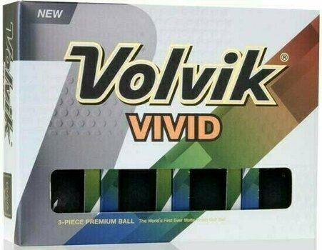 Pelotas de golf Volvik Vivid Black - 1