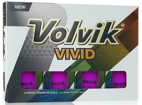 Golf žogice Volvik Vivid Purple - 1