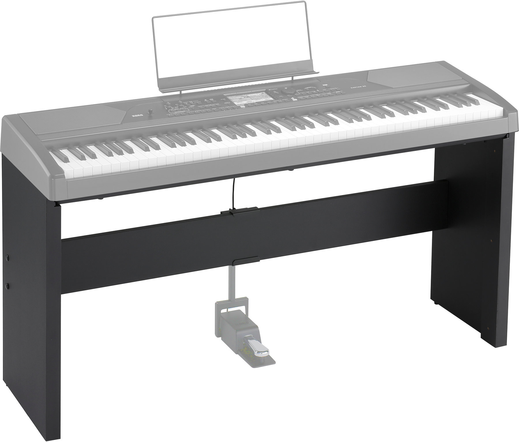 Wooden keyboard stand
 Korg ST-H30-BK