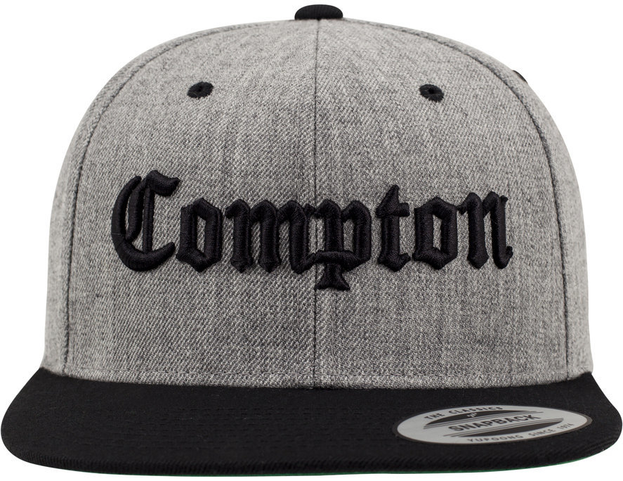Καπέλο καπέλο Compton Καπέλο καπέλο Snapback Γκρι-Μαύρο