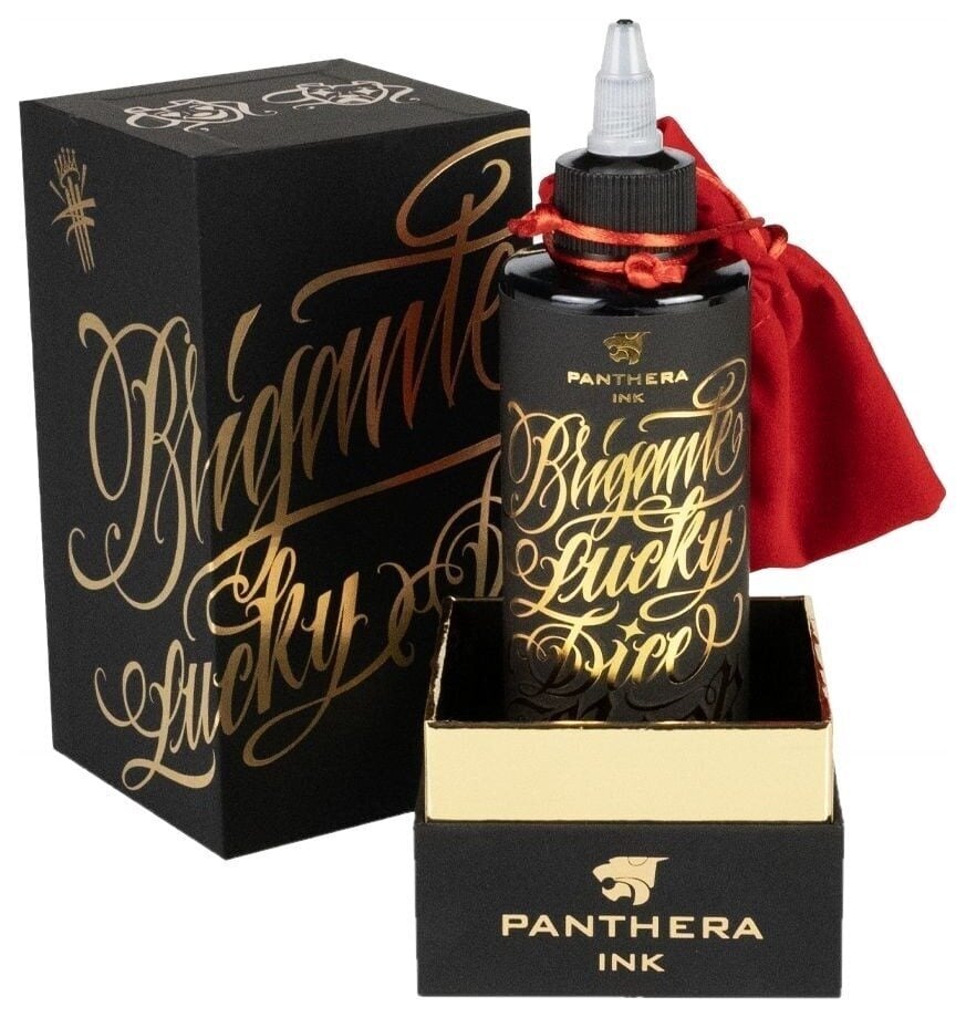 Tattoo Inks (EU-Approved) Panthera Brigante Lucky Dice Tattoo Ink 200 ml Black