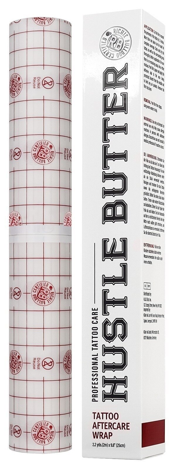 Догляд за татуюванням Hustle Butter 29912/25C Плівка для загоєння тату 25 cm x 2 m