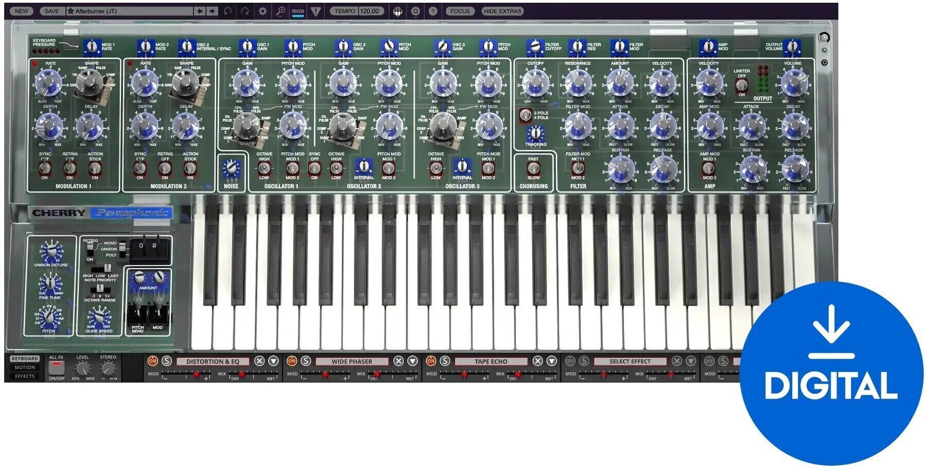 VST Instrument CA Plugins Pentaphonic Synthesizer (Produkt cyfrowy)