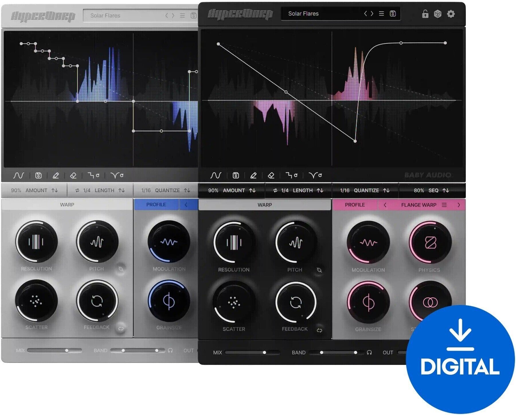 Procesador de efectos de complemento de software Baby Audio HyperWarp (Producto digital)
