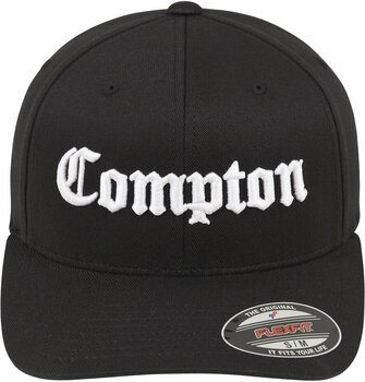 Hoed pet Compton Flexfit Cap Black/White S/M - 1