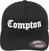 Hattehætte Compton Flexfit Cap Black/White S/M