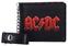 Cartera AC/DC Logo Lightning Leather with Chain Cartera