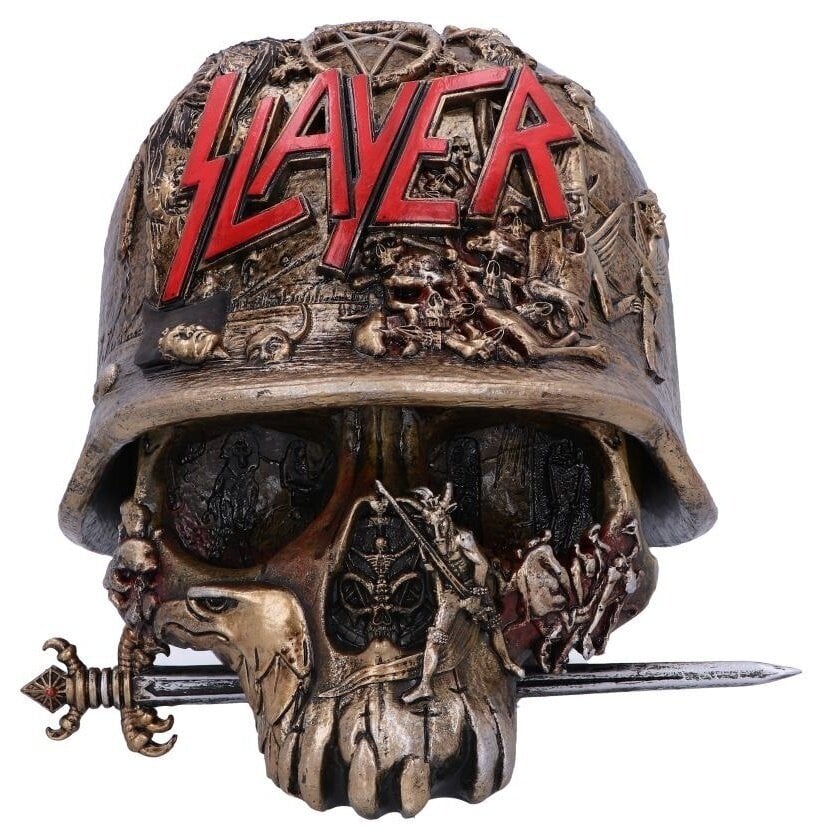 Figura coleccionable Slayer Eagle Helmet Skull Logo Caja decorativa 17,5 cm