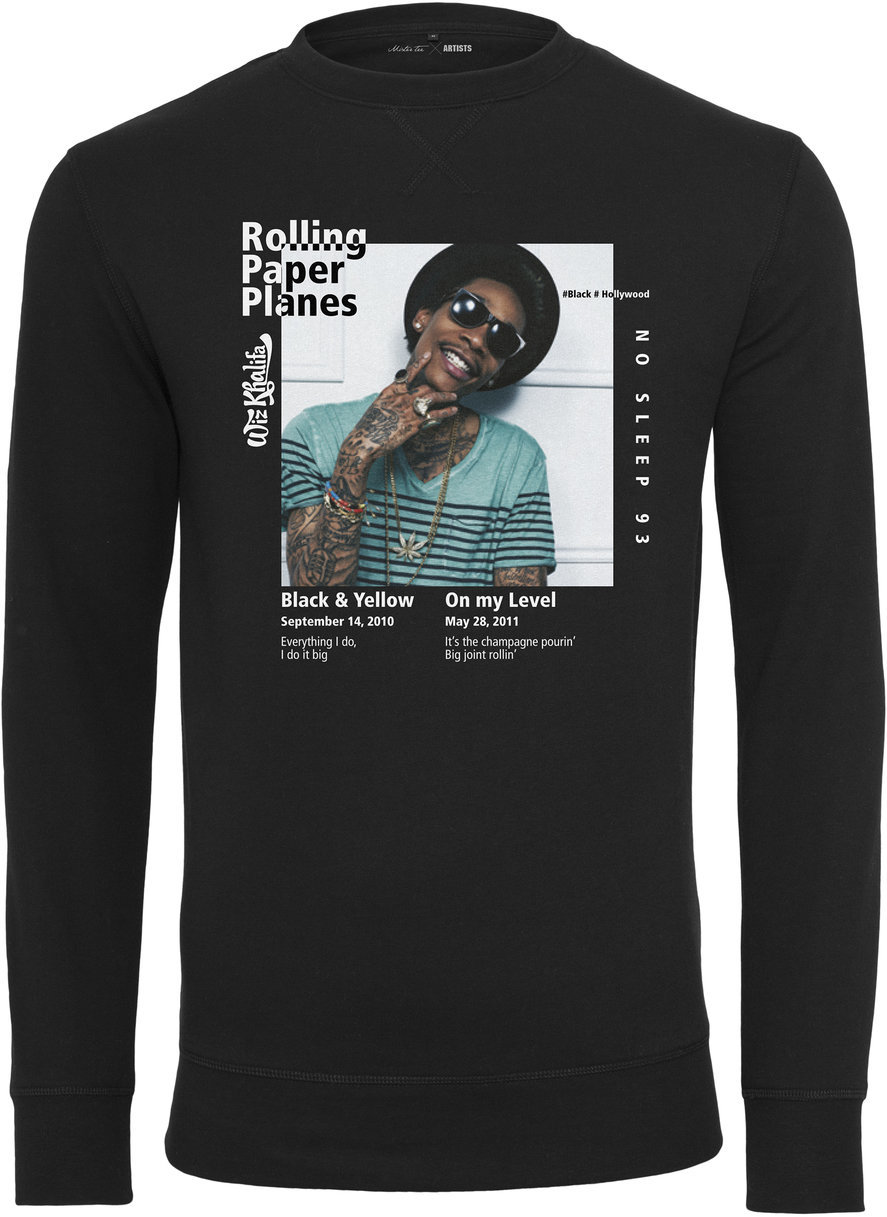 T-Shirt Wiz Khalifa T-Shirt Rolling Paper Planes Male Black XL