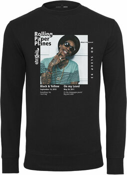 T-Shirt Wiz Khalifa T-Shirt Rolling Paper Planes Herren Black XL - 1