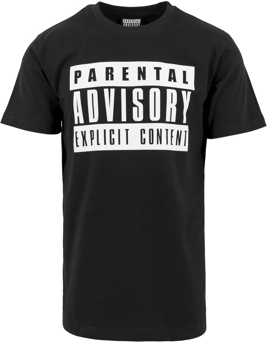 T-Shirt Parental Advisory T-Shirt Logo Unisex Black XS