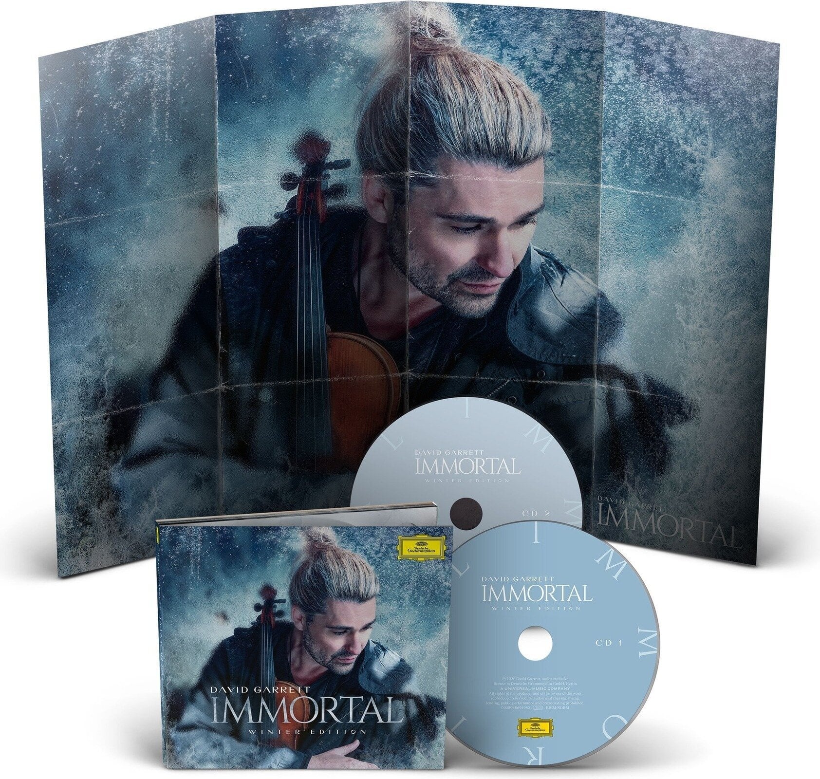 Музичний компакт-диск David Garrett & Julien Quentin, Franck van der Heijden - Immortal (Winter Edition) (2 CD)