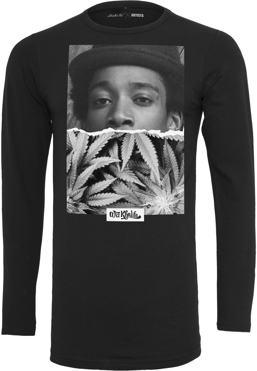 T-shirt Wiz Khalifa Half Face Longsleeve Black L
