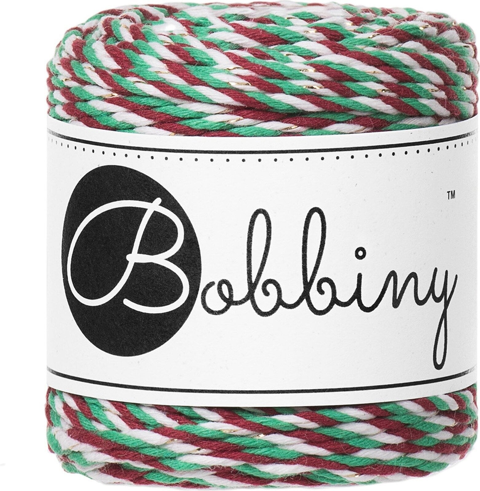 Мотузка Bobbiny 3PLY Macramé Rope 1,5 мм 35 m Elf Stripes Мотузка
