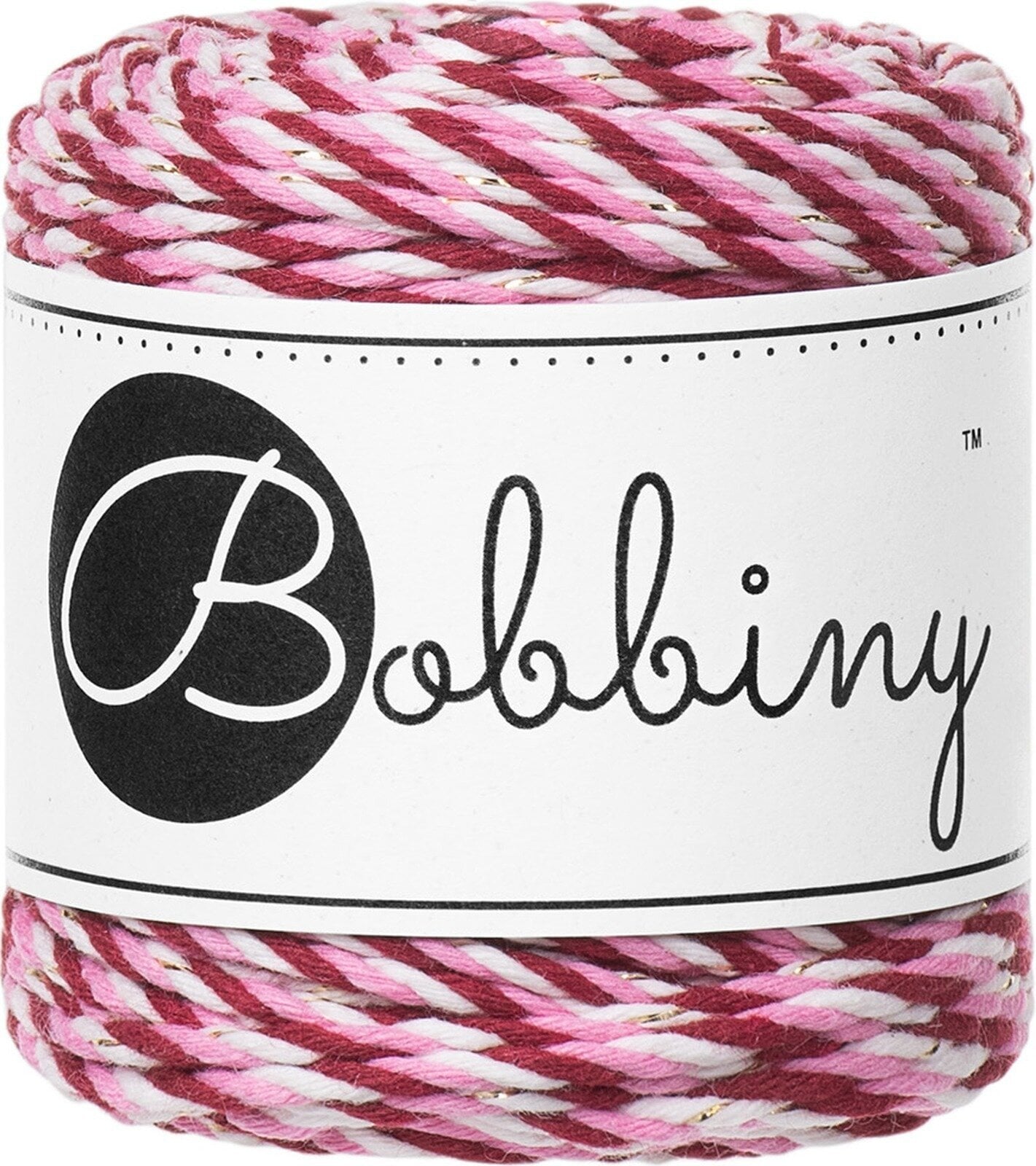 Touw Bobbiny 3PLY Macramé Rope 1,5 mm 35 m Candy Cane Touw