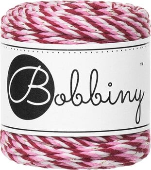 Touw Bobbiny 3PLY Macramé Rope 1,5 mm 35 m Candy Cane Touw - 1
