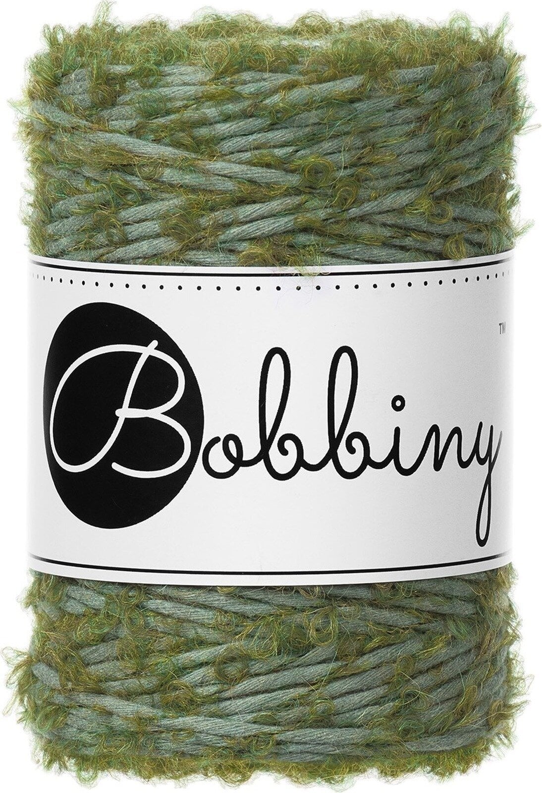 Cord Bobbiny Boucle Macrame Cord 1,5 mm 100 m Eucalyptus Green Cord