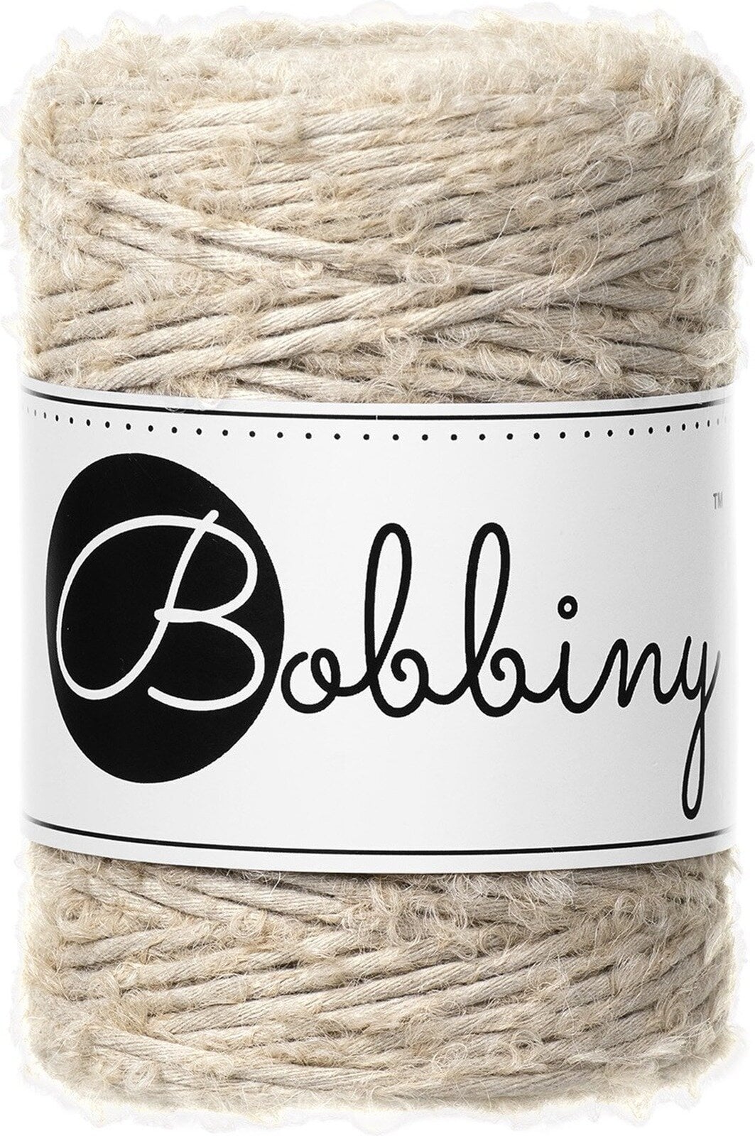 Мотузка Bobbiny Boucle Macrame Cord 1,5 мм 100 m Beige Мотузка