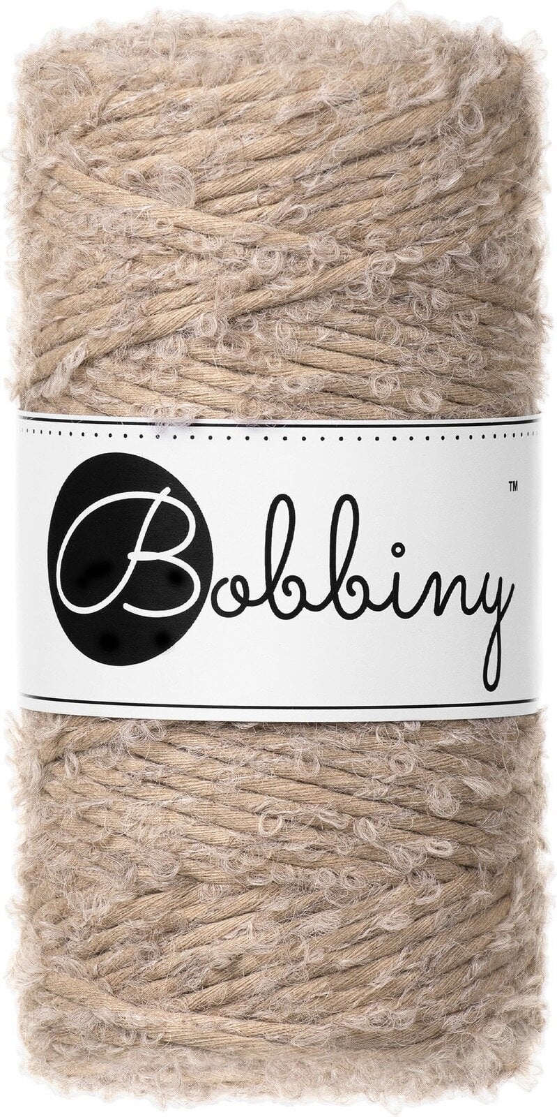 Cord Bobbiny Boucle Macrame Cord 3 mm 100 m Sand Cord