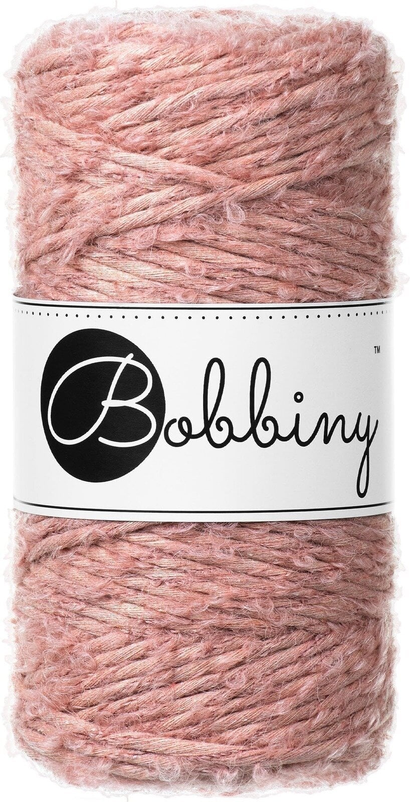 Мотузка Bobbiny Boucle Macrame Cord 3 мм 100 m Blush Мотузка
